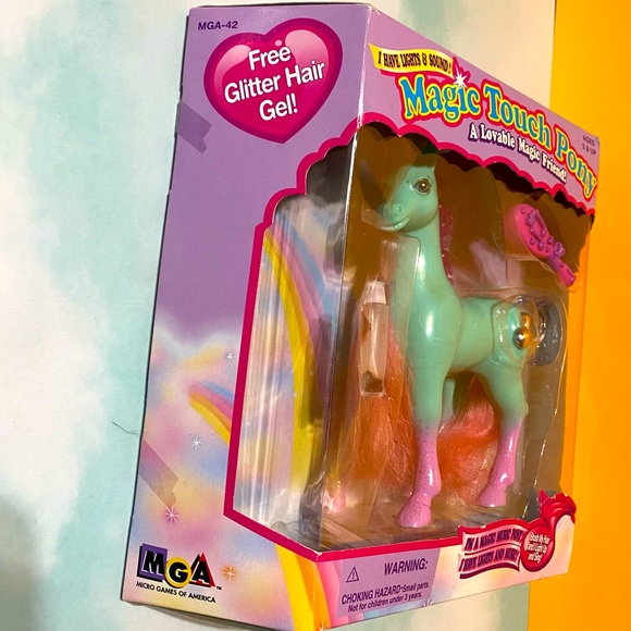 MAGIC TOUCH PONY VINTAGE 90s ANTONIA PONY MANE LIGHTS UP & BLINKS, PLAYS MUSIC - Picture 10 of 14